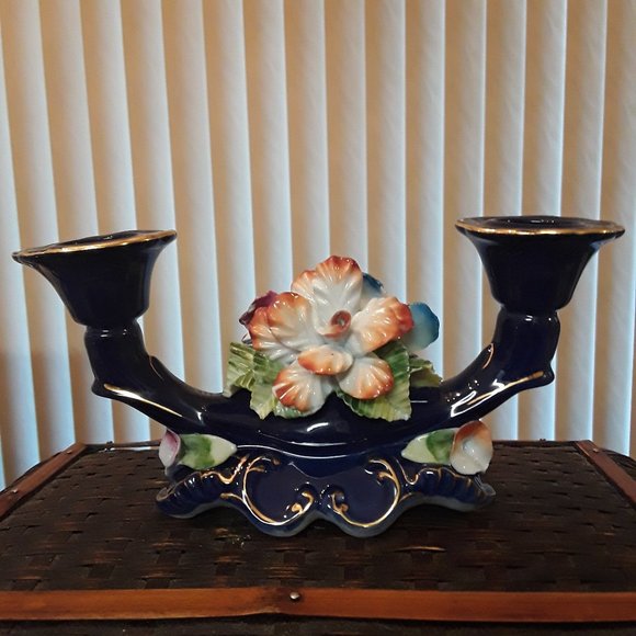 Rare VTG Porcelain CLUJ Napoca Candle Holder - Picture 1 of 10